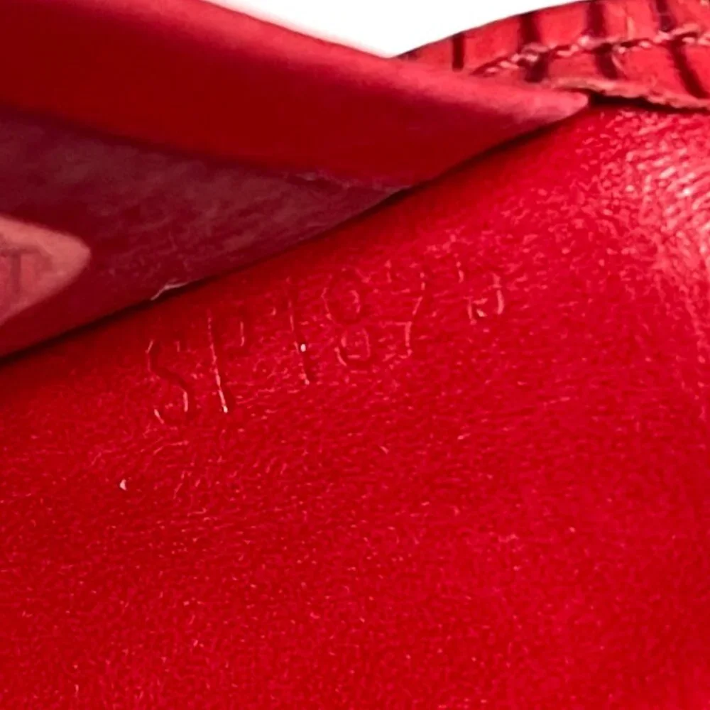 Louis Vuitton Epi Red Leather Pocket Organizer Business Card Credit Card wallet